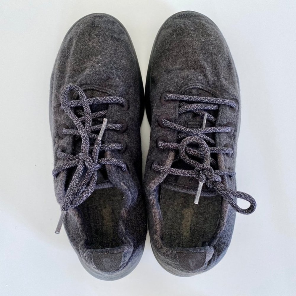 Allbirds Mens Wool Runner - Natural Black Grey M11